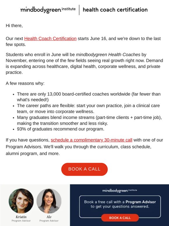 Why health coaching is growing (even when other careers aren’t)