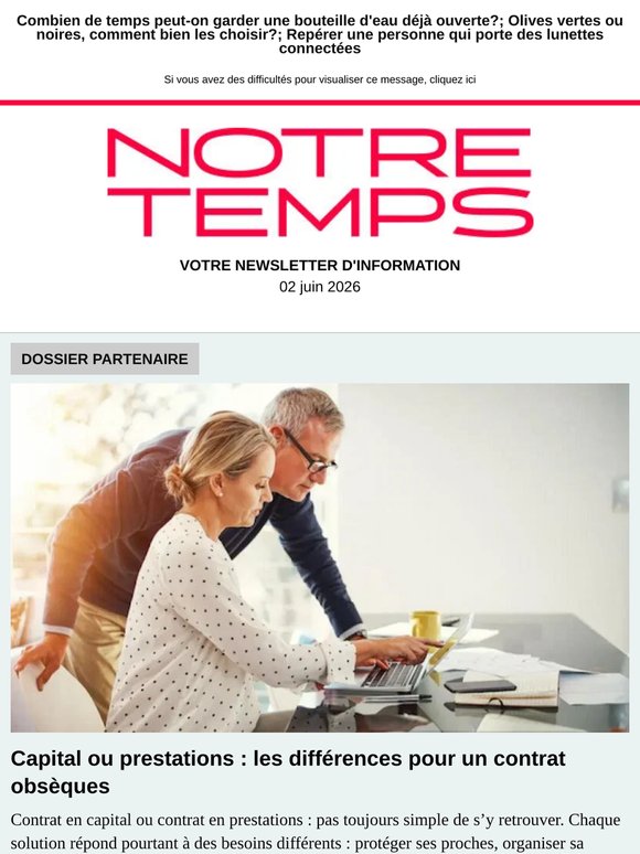 📌 Retraite: vers une désindexation des pensions de plus de 3000 euros?; Je suis fatiguée au réveil, pourquoi?; Quiz: que se passait-il en juin 1972?