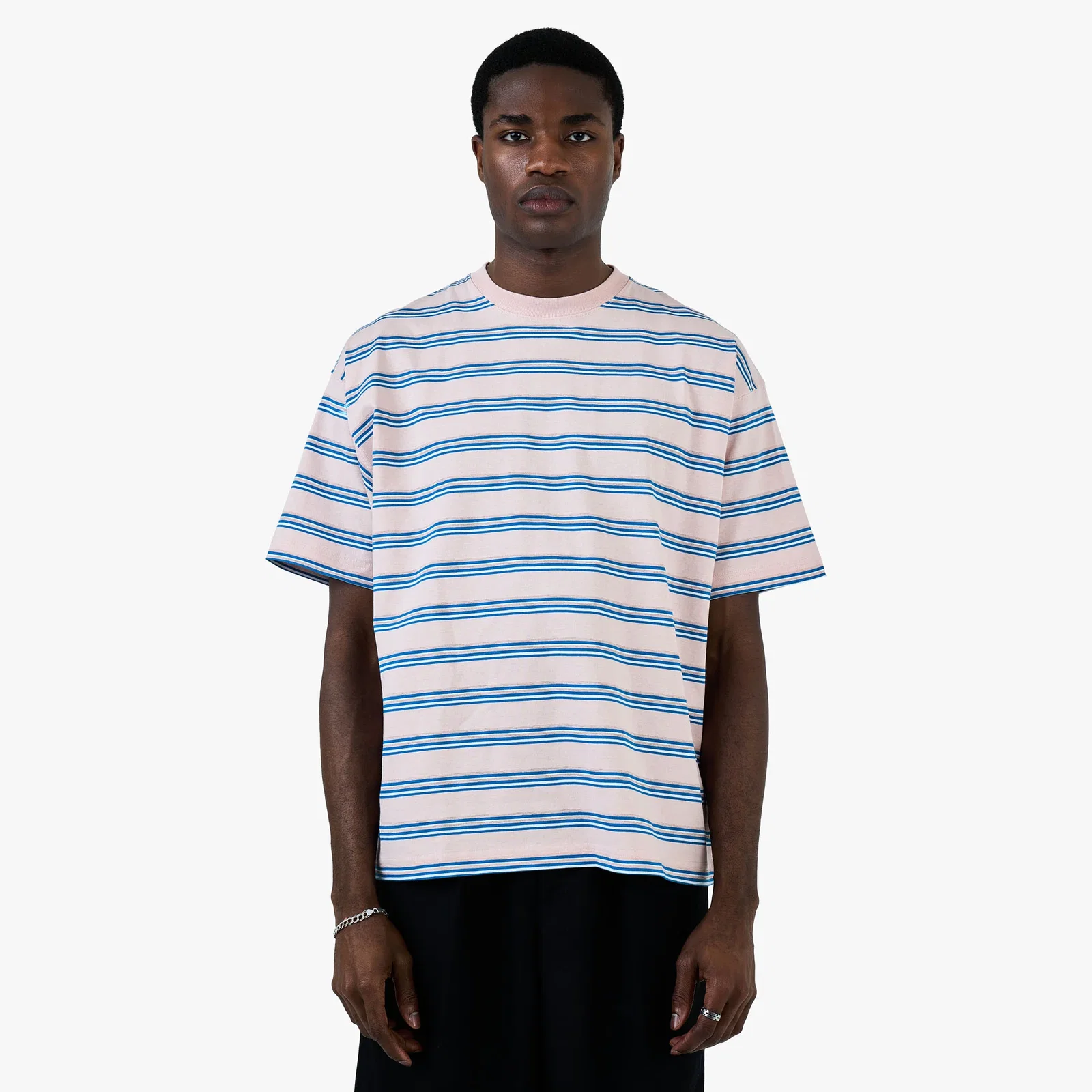 Image of BEAMS Stripe T-Shirt / Pink