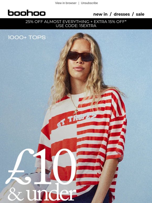 £10 and under tops 🫢