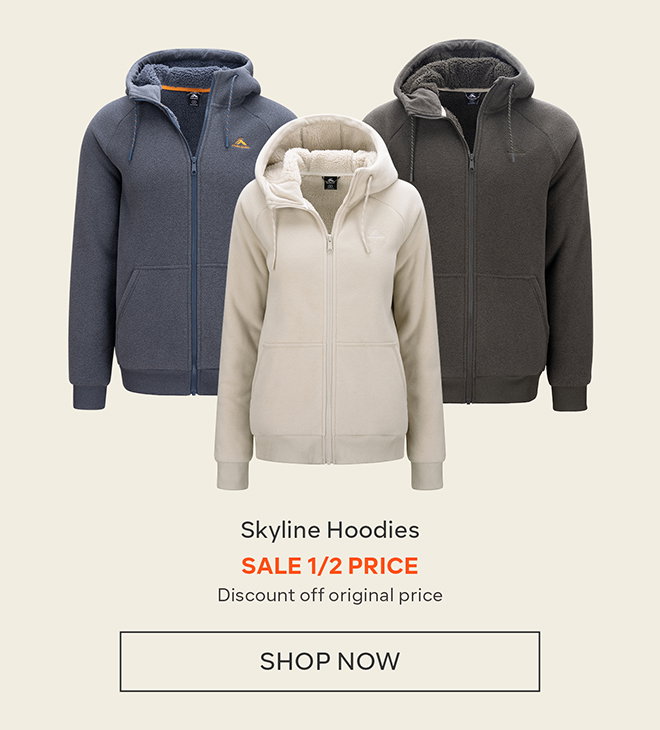 1/2 Price Skyline Hoodies