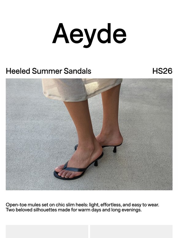 Heeled Summer Sandals