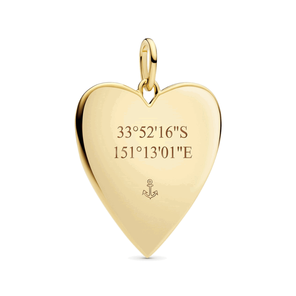  View Larger Image Pandora Gold Engravable Heart Oversized Tag Pendant