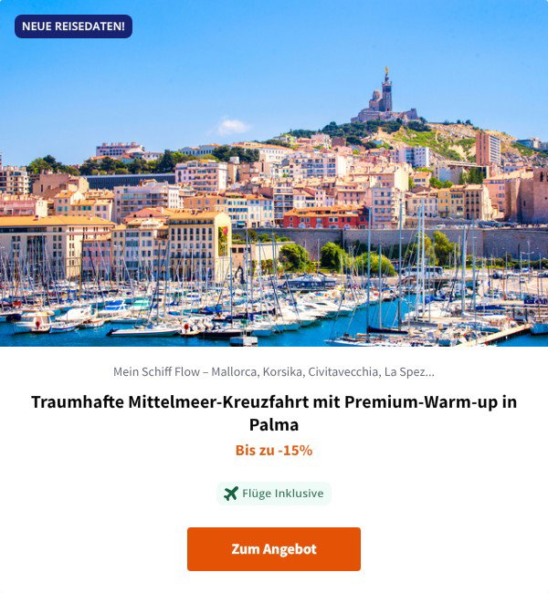 Traumhafte Mittelmeer-Kreuzfahrt mit Premium-Warm-up in Palma