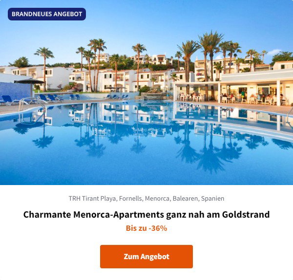 Charmante Menorca-Apartments ganz nah am Goldstrand