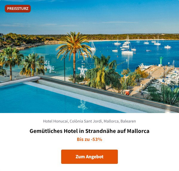 Gemütliches Hotel in Strandnähe auf Mallorca