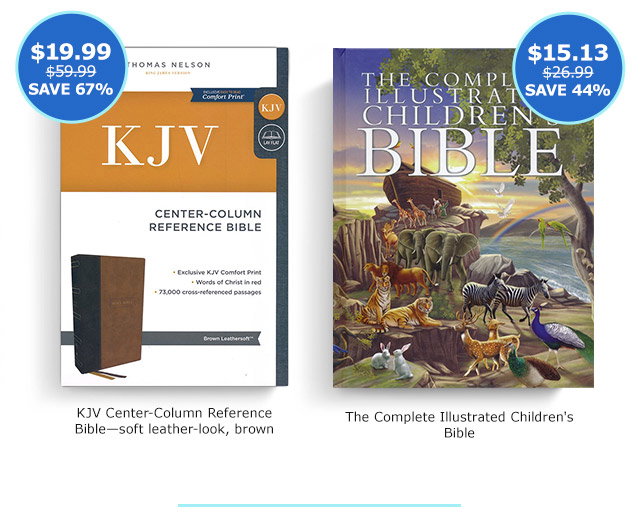 KJV Center-Column Reference Bible | The Complete Illustrated Children's Bible