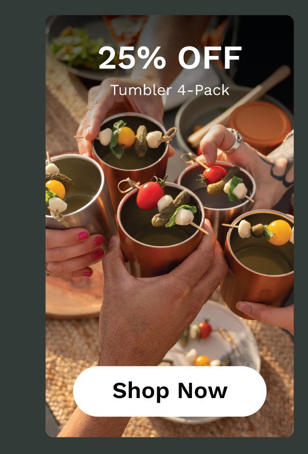 Shop 25% Off Tumbler 4-Packs