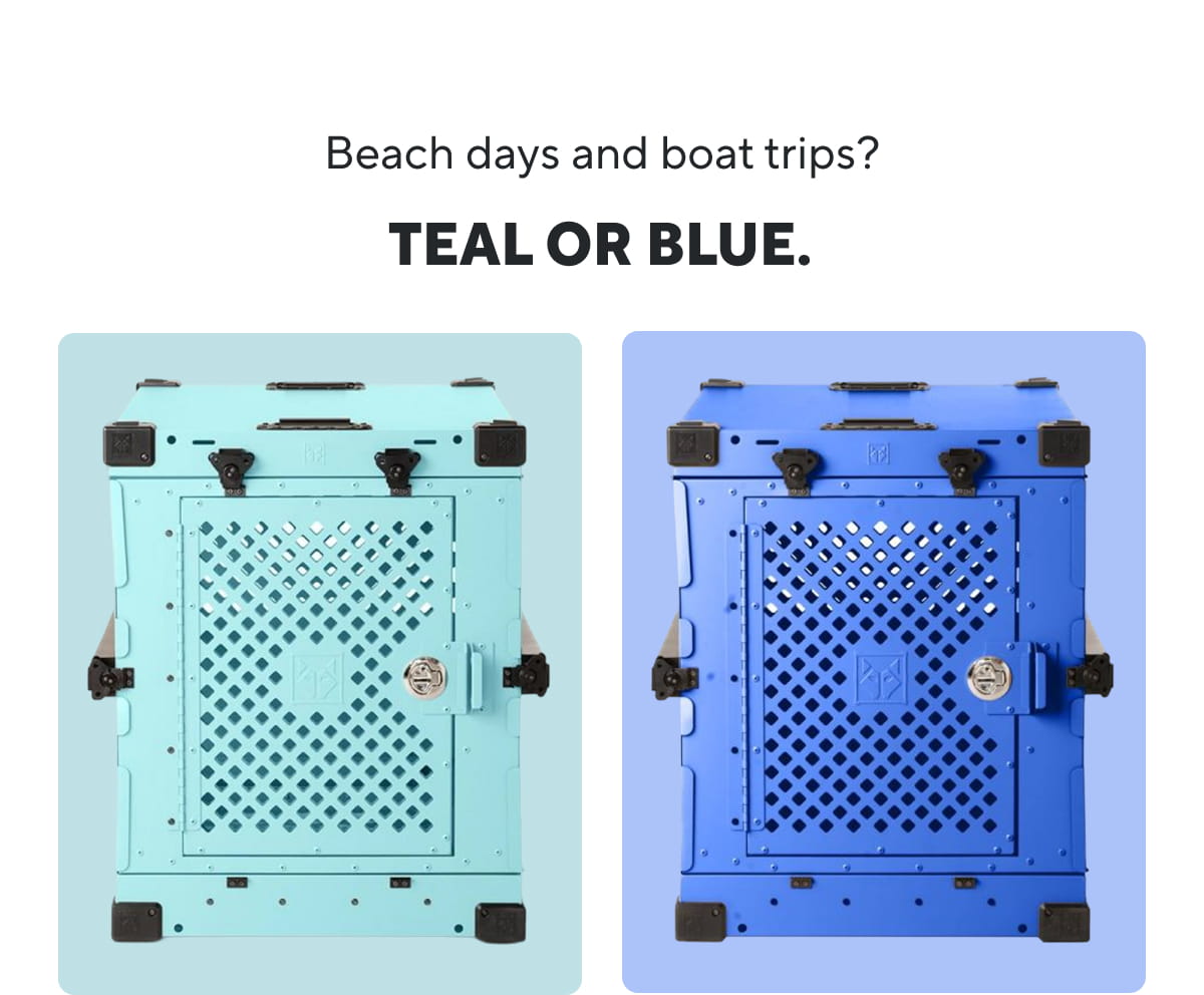 Beach days and boat trips? Teal or Blue.