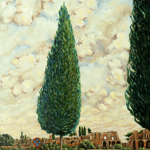 Cyprus trees in rome