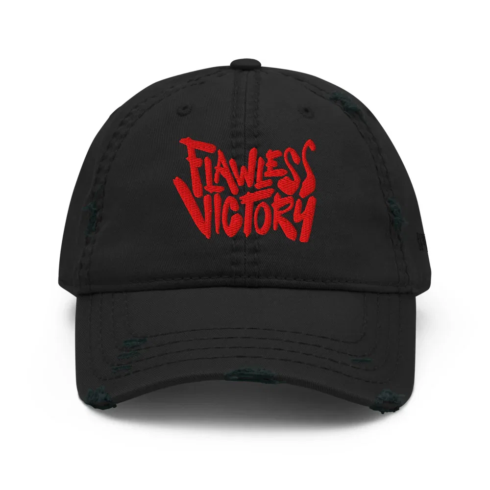 Image of Mortal Kombat II Flawless Victory Embroidered Distressed Dad Hat