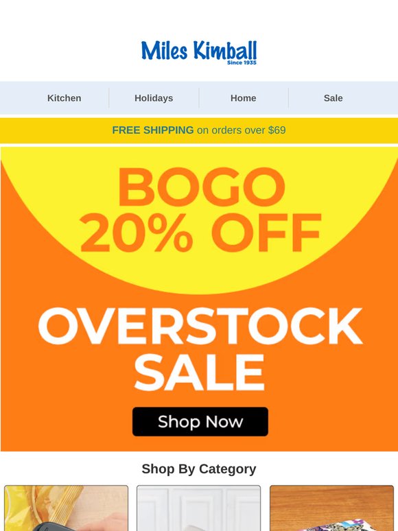 BOGO 20% Off — Overstock Deals Are Here