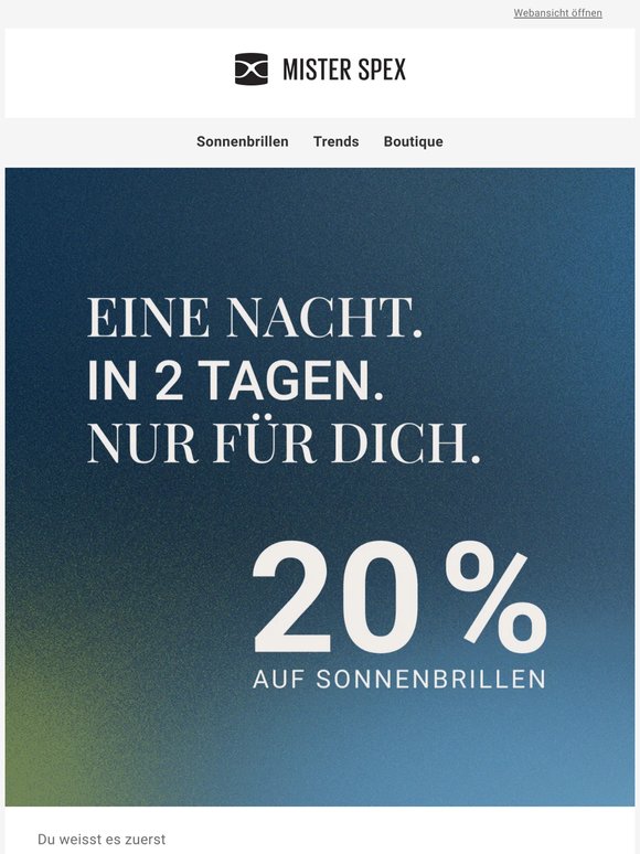 Die Nacht gehört dir. Wir verraten mehr.