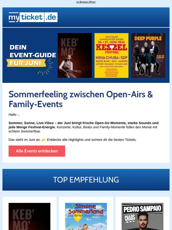 —! Live‑Highlights für deinen Juni