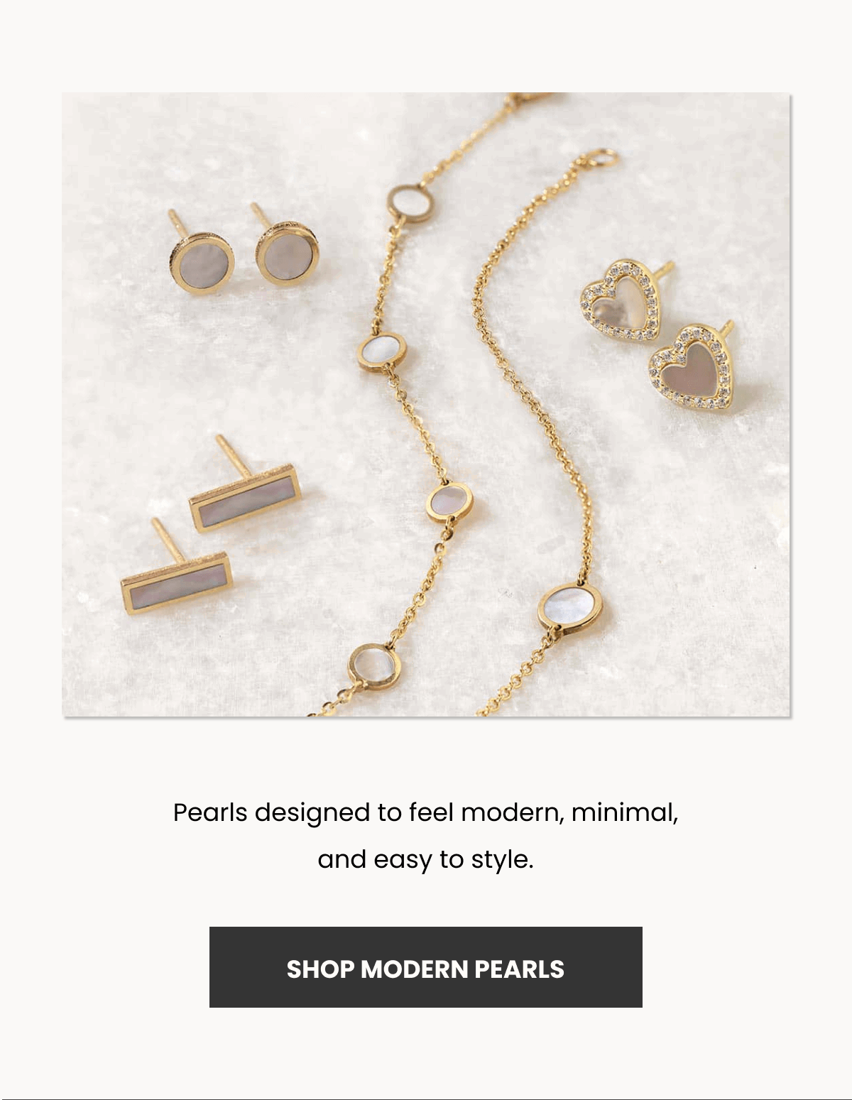 Pearls designed to feel modern, minimal, and easy to style. (SHOP MODERN PEARLS)
