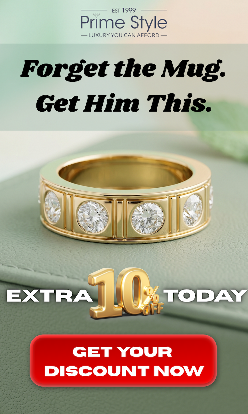 Lab Grown Diamonds Men's Wedding Rings