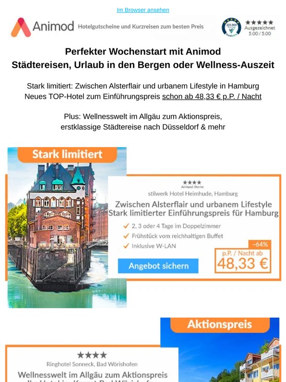 Stark limitiert: Einführungspreis für neues Hotel in Hamburg