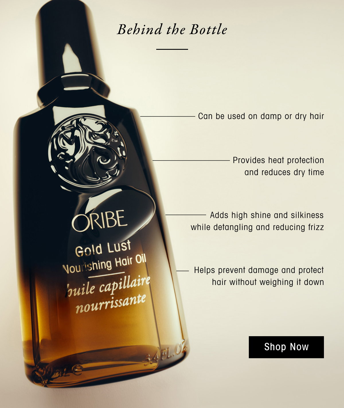 Discover Gold Lust Nourishing Hair Oil
