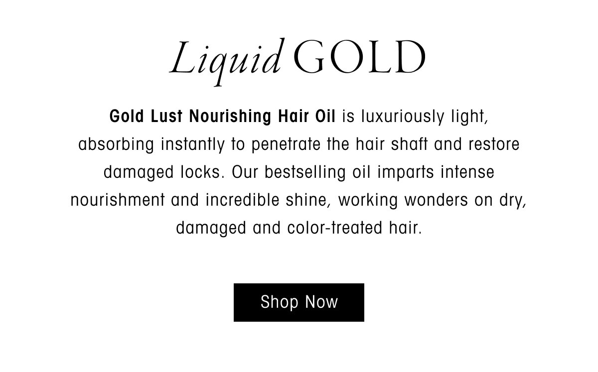 Discover Gold Lust Nourishing Hair Oil