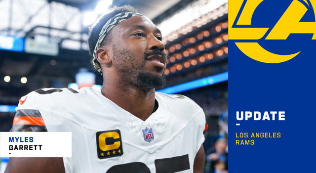 Browns trading Myles Garrett to Rams for Jared Verse, multiple draft picks