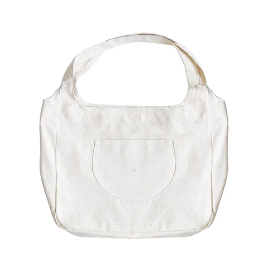 Enso Curved Tote Bag - Cream