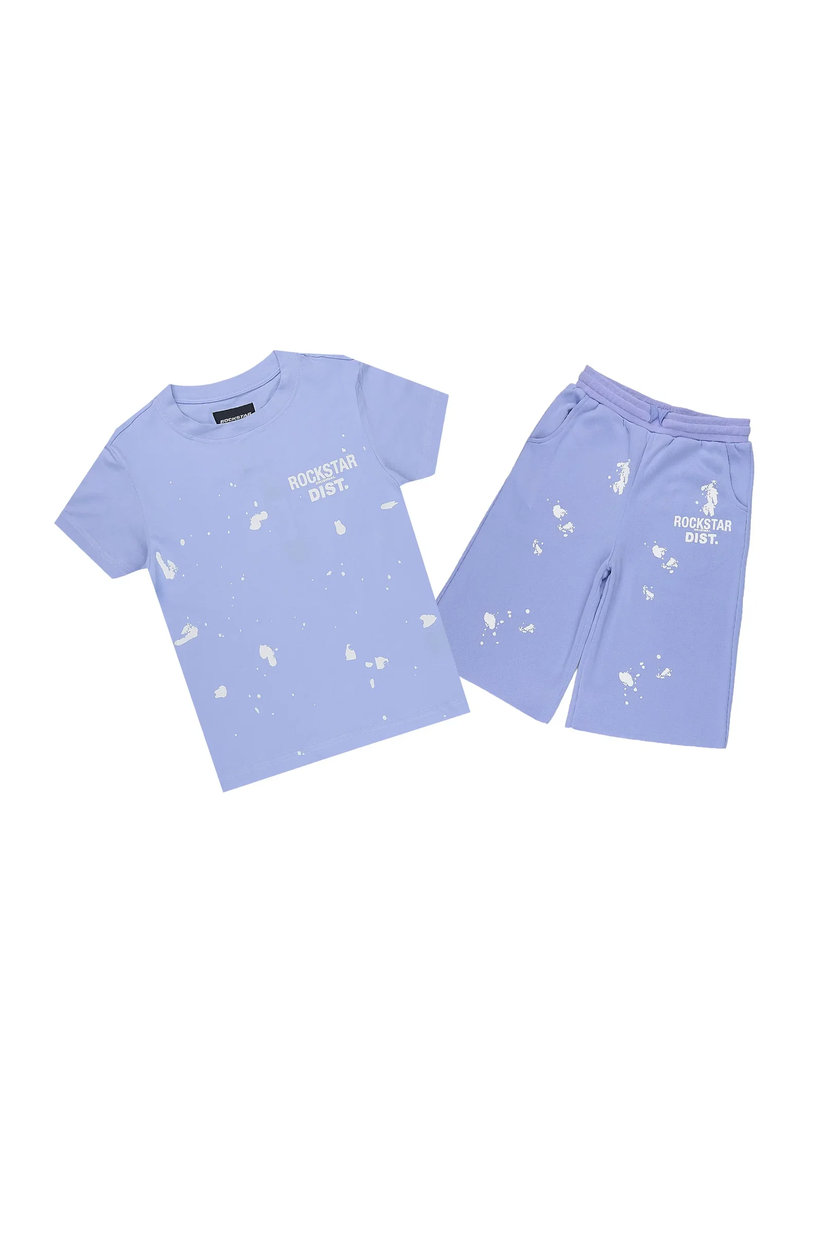 Image of Girls Rafaela Lavender/Lavender T-Shirt Jort Set