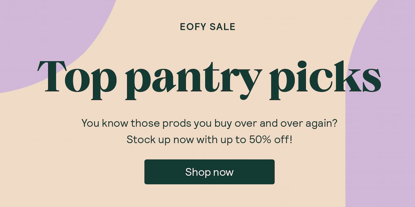 EOFY Sale: up to 50% off