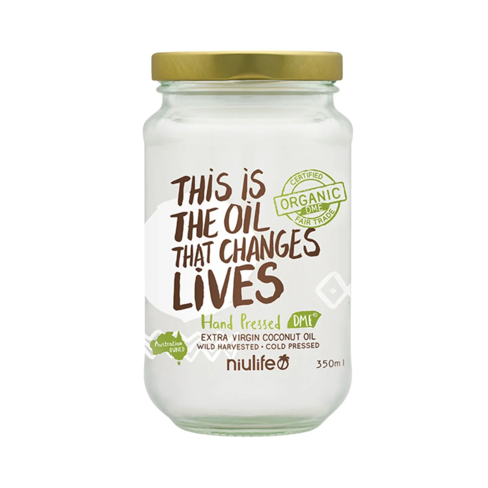 Image of Niulife Certified Organic Extra Virgin Coconut Oil 350ml