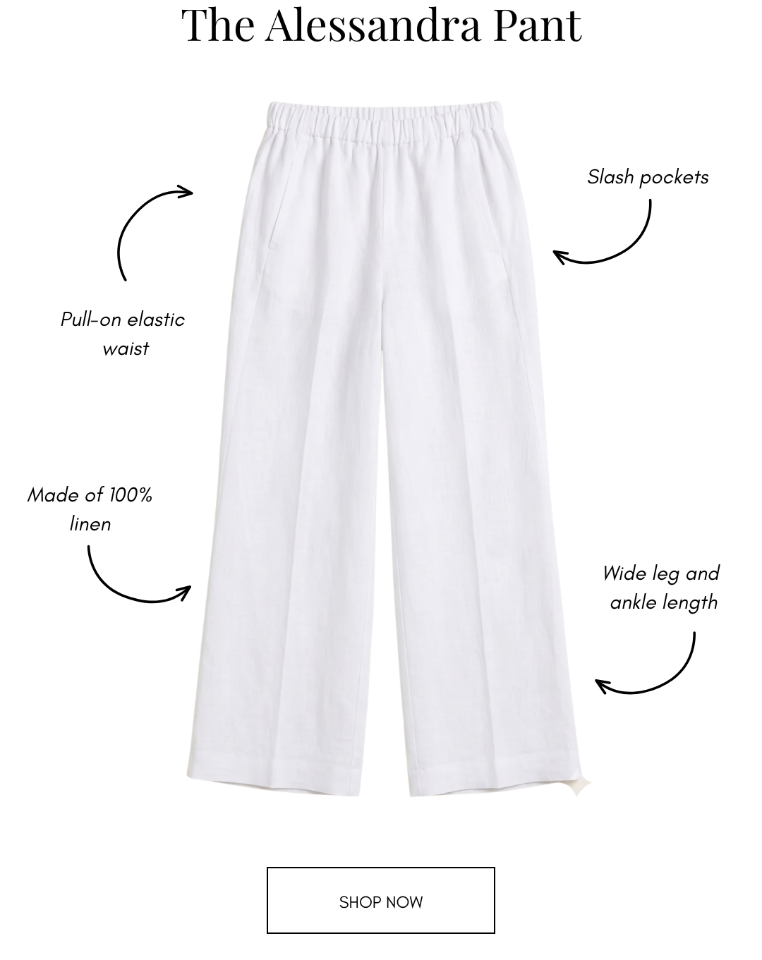 The alessandra pant