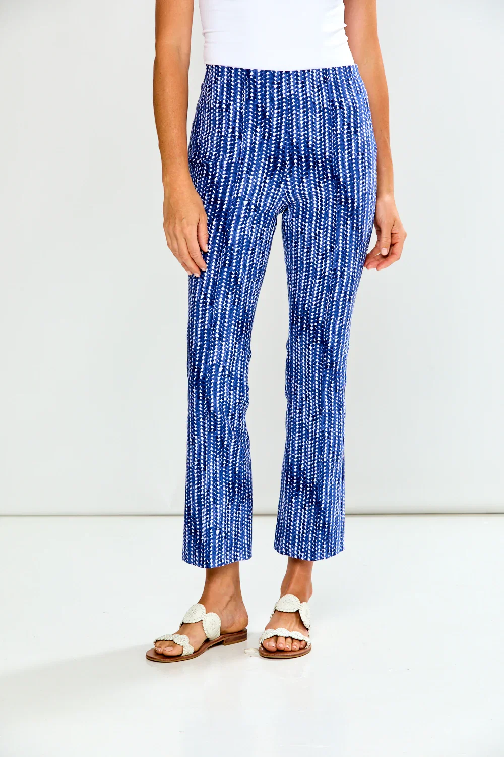 Image of The Mallory Pant in Blue Fishscales