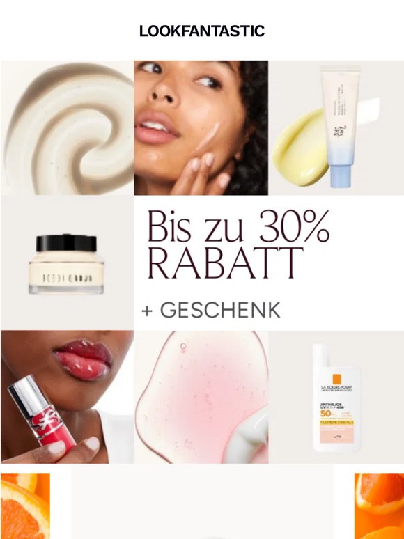 Bis zu 30% Rabatt auf beauty, skincare und mehr!
