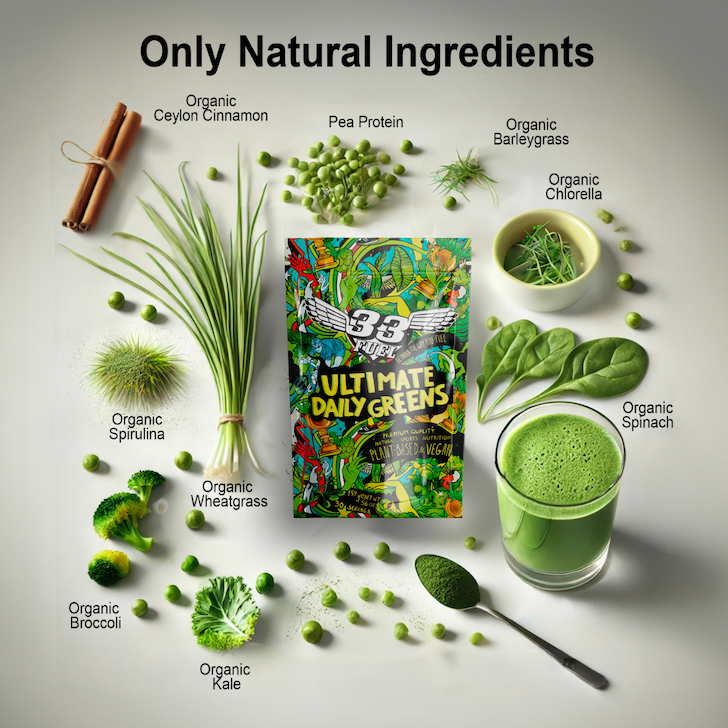100 natural ingredients only found in ultimate daily greens