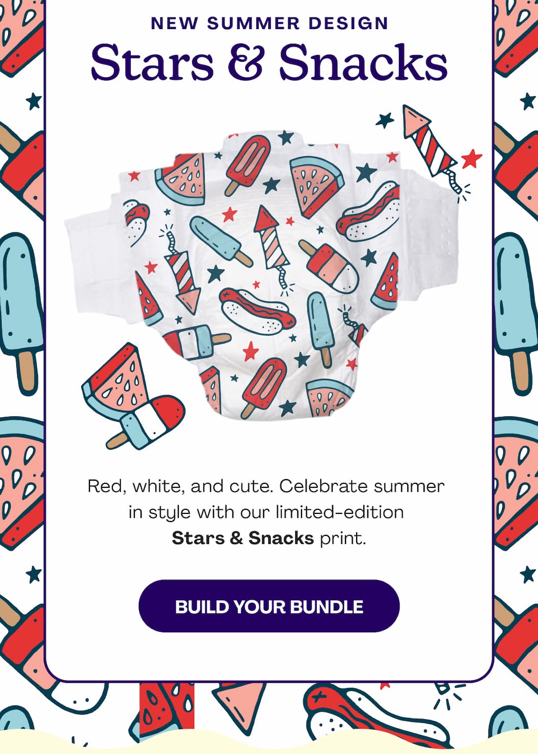 STARS AND SNACKS PRINT