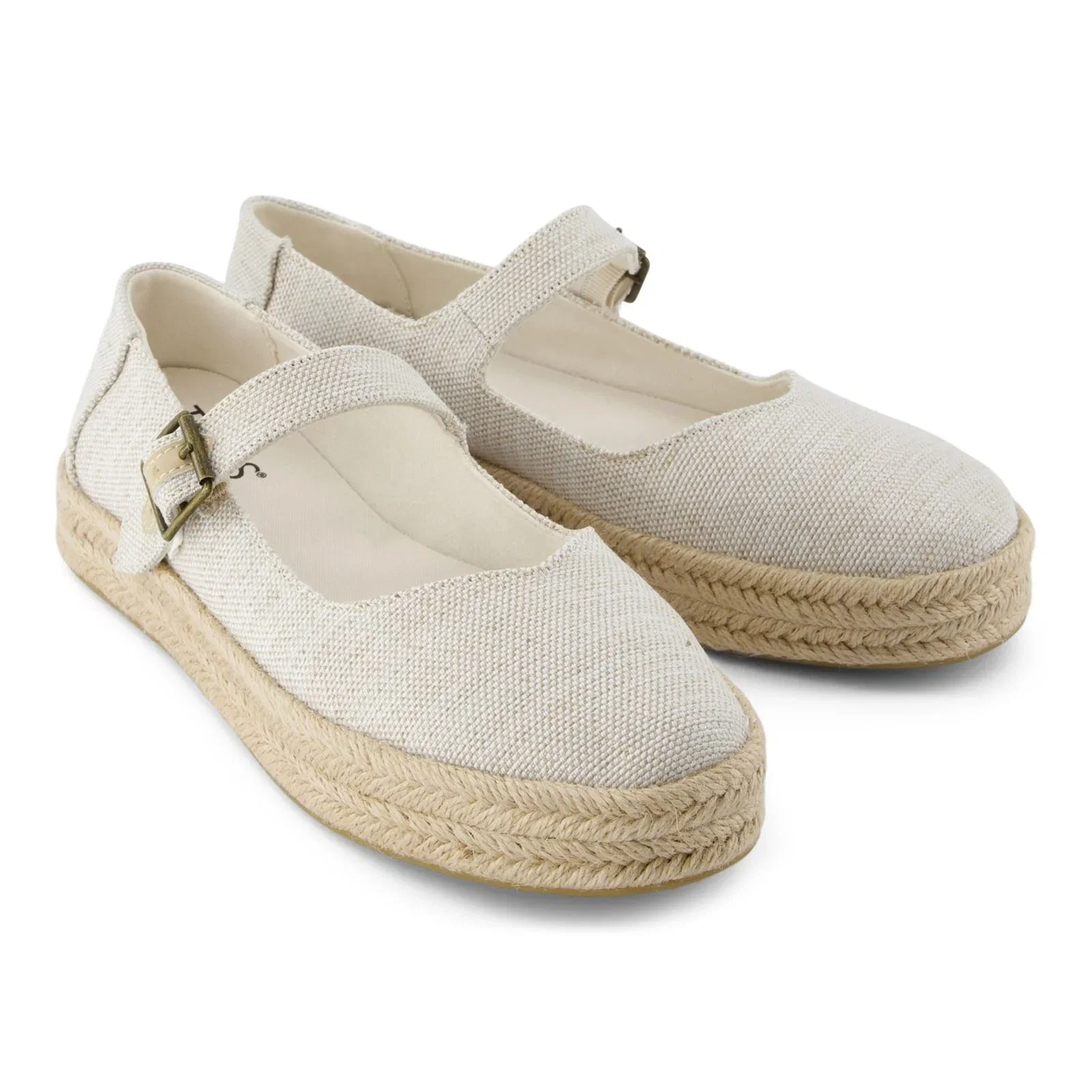 Image of TOMS Carolina Mary Jane Nylon Women's Natural Espadrilles