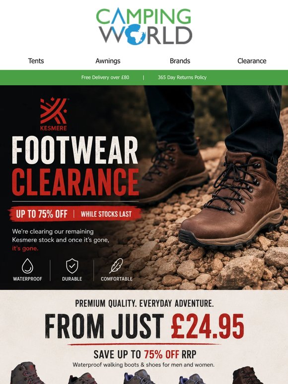 Final Clearance: All Kesmere Footwear Just £24.95