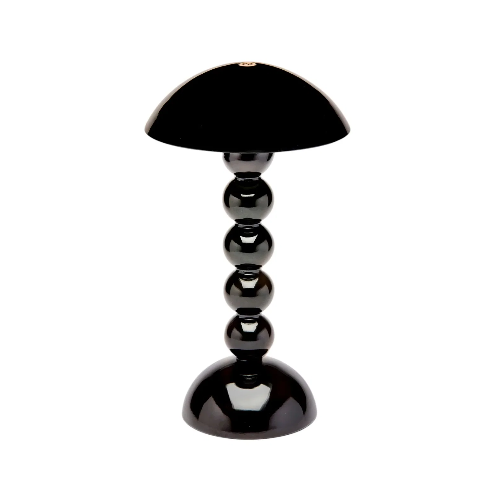 Image of Black Lacquer Rechargeable Bobbin LED Lamp