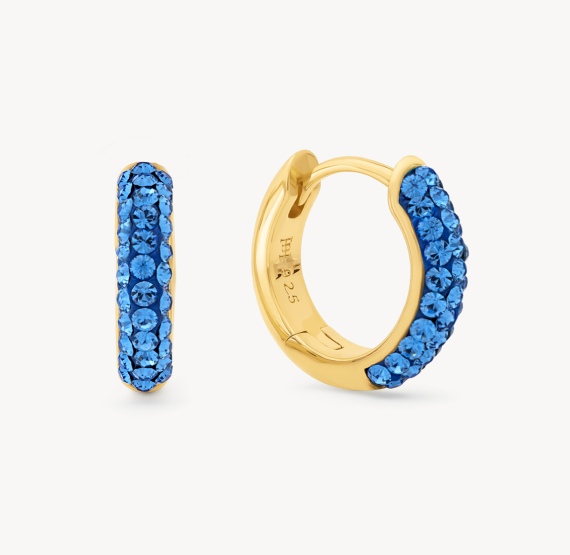 Capri Blue Always On Sparkle Hoop Earrings