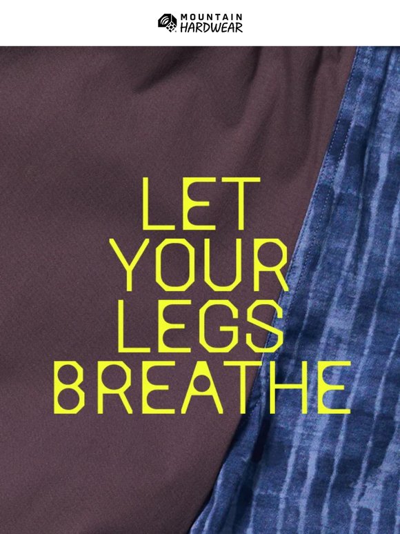 Free your legs. It's SHORTS weather.