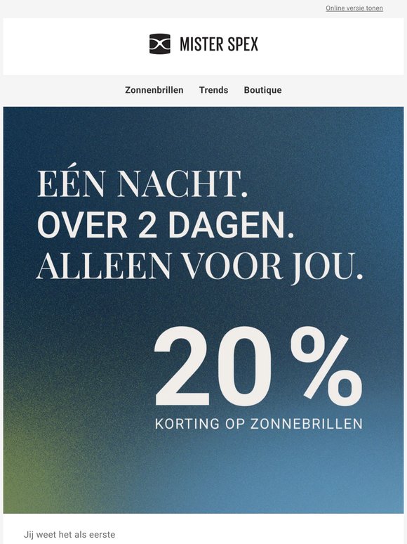 De nacht is van jou. Wij vertellen je meer.