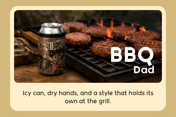 Drinkware beside a barbecue grill