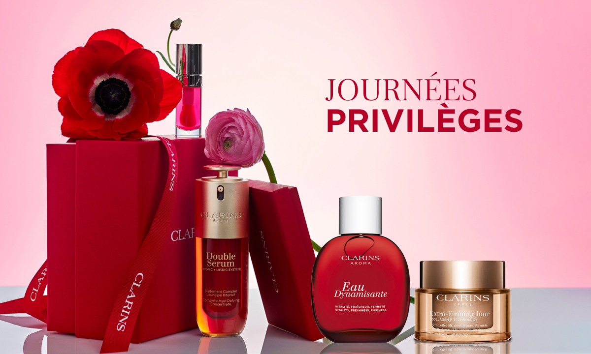 Les coffrets cadeaux Clarins