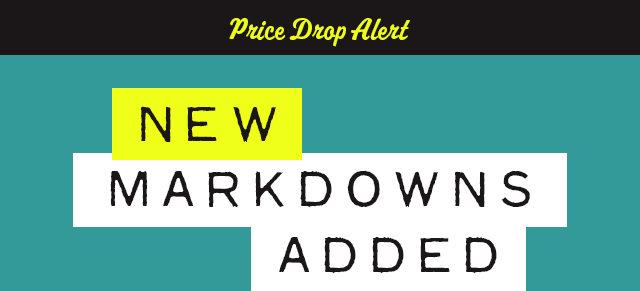 New Markdowns Added