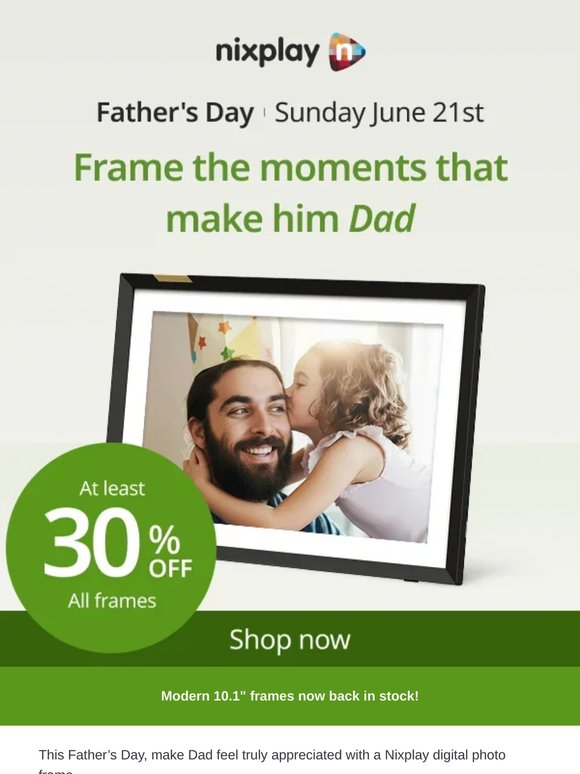 Frame the moments that make him Dad