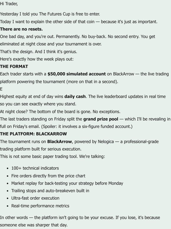 Free to enter. Zero resets. Here's what that means.