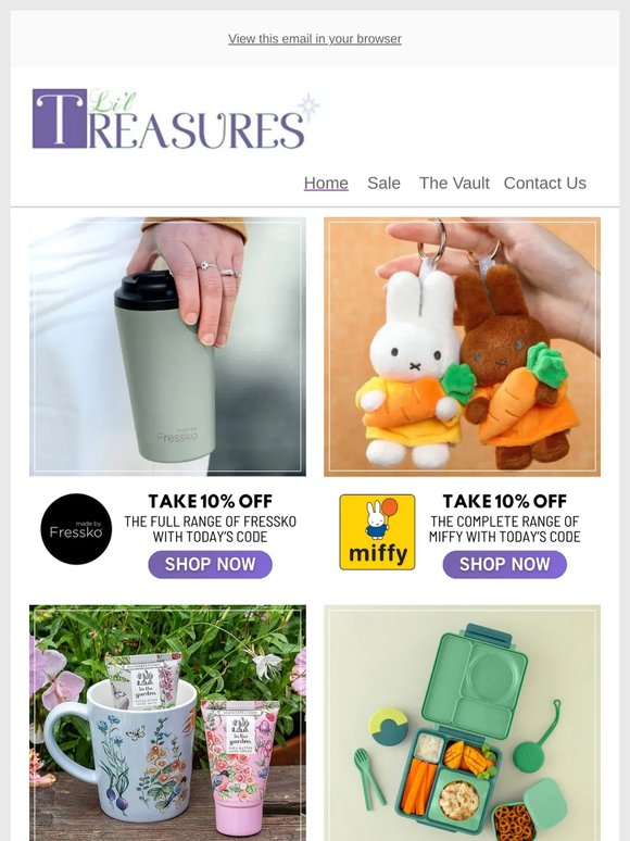 On Sale Tonight 💜 Fressko | Miffy | Heathcote & Ivory | Omie