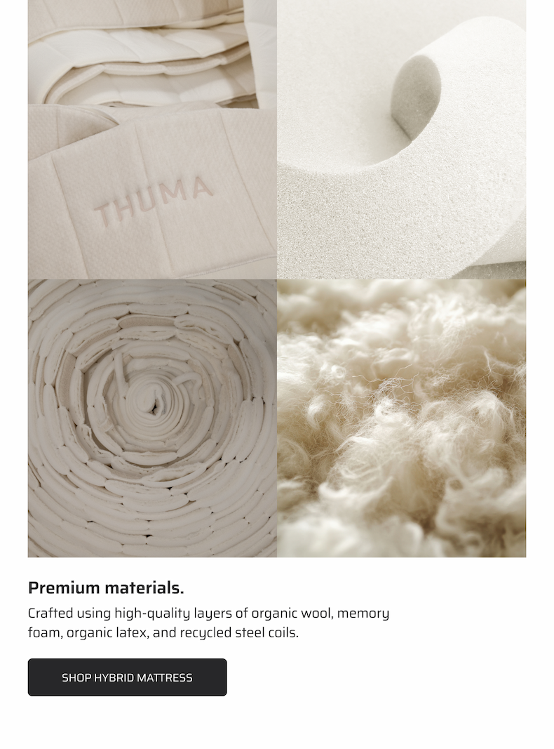 Premium materials. Shop Hybrid Mattress.