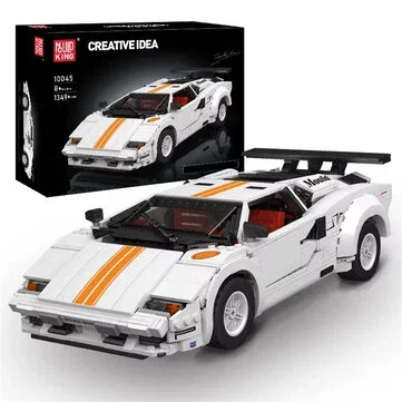 Mould King 10045 Technical Car Toys The MOC-82416 Countach Sport Racing Car Model Building Block Brick Kids Christmas Gifts