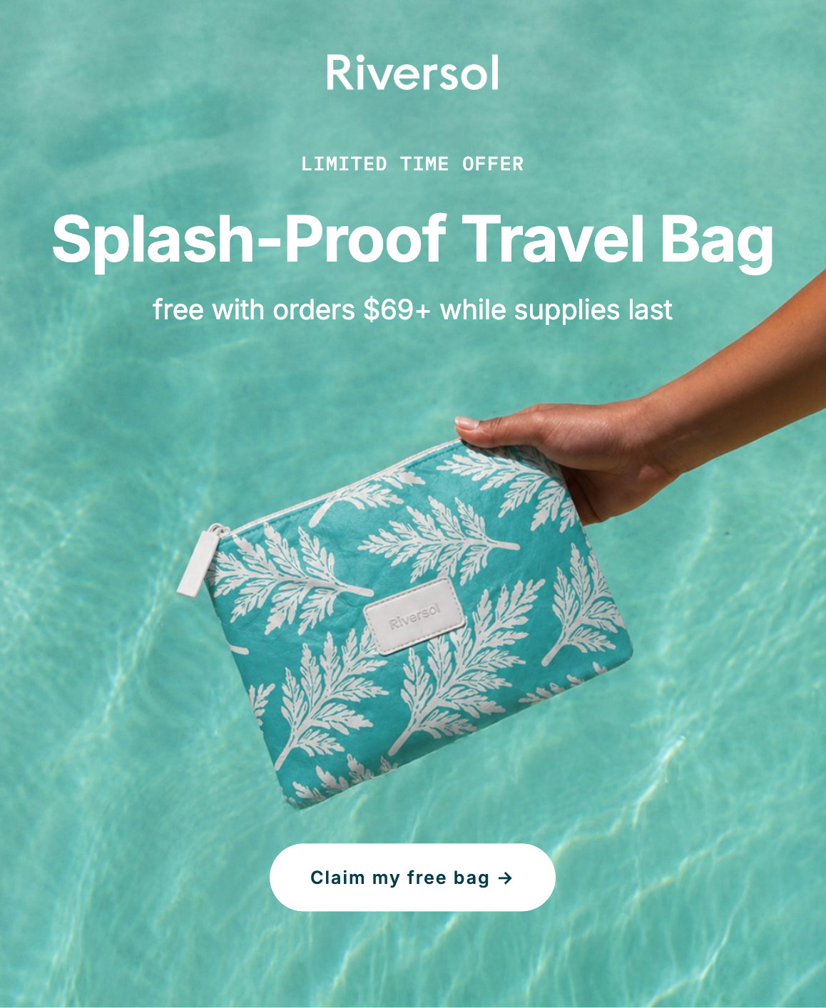 Free Splash-Proof Travel Bag