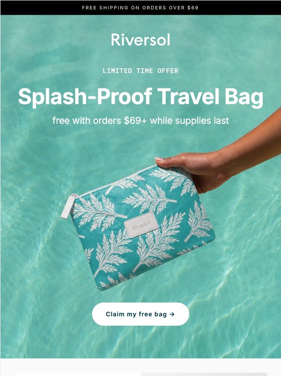 Your free travel bag is here ✈️