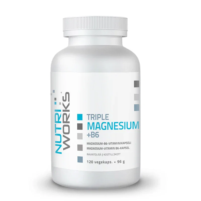Image of Nutri Works Triple Magnesium+B6, 120 vegekaps.